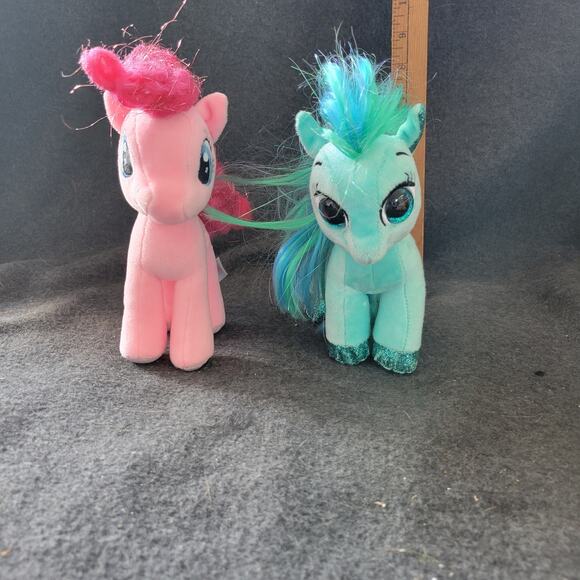 Ty Beanie Boos My Little Pony Set of 2 As Is Needs Brushed - Picture 1 of 9